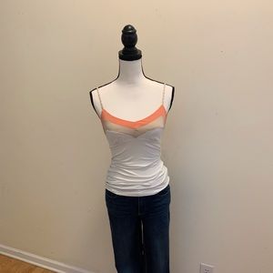 White Bebe camisole, size XS